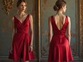 🔹 Red satin cocktail dress | فستان كوكتيل ساتان أحمر | Vestido de cóctel rojo de satén
🔹 Elegant knee-length dress | فستان أنيق بطول الركبة | Vestido elegante hasta la rodilla
🔹 Formal party dress | فستان سهرة رسمي | Vestido formal para fiestas
🔹 Open-back evening dress | فستان سهرة بظهر مفتوح | Vestido de noche con espalda descubierta
🔹 Chic A-line cocktail dress | فستان كوكتيل A-Line أنيق | Vestido de cóctel A-Line sofisticado