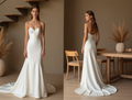 Classic Strapless Ball Gown – Sweetheart Neckline & Full Satin Skirt